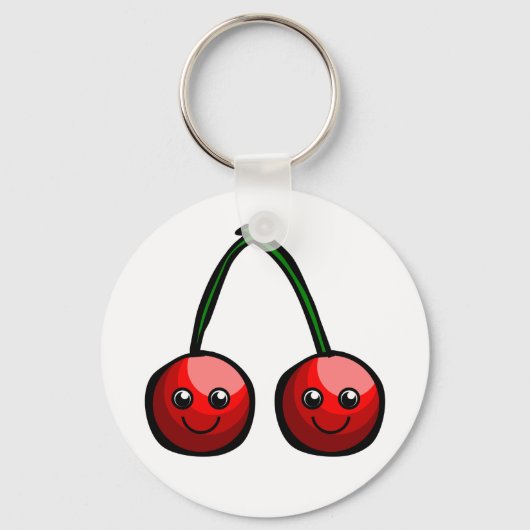 Cute Cherries Sleutelhanger (Voorkant)