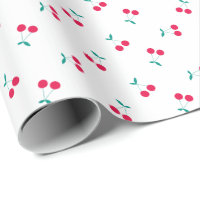 Cute Cherry Aesthetic Cherries Pattern White