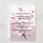 Cute Cherry Blossoms Anniversaire Fête Invitations (Devant)