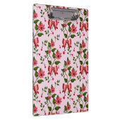 Cute Cherry Bow floral Pattern  Klembord (Rechts)