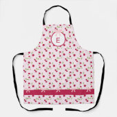 Cute Cherry Coquette Pink Custom Monogram Schort (Voorkant)