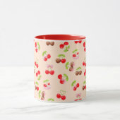 Cute Cherry Dessert Pattern Sweet Aesthetic Design Mok (Midden)