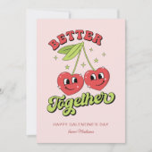 Cute Cherry Hearts Friends Better Together Kaart (Voorkant)