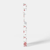 Cute Cherry iPhone 14 Case with Hearts & Bows iPhone Hoesje (Linkerkant)