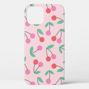 Cute cherry naadloos patroonontwerp. illus iPhone 12 hoesje