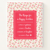 Cute Cherry Pattern Kitchen Poem 1st Cookbook Notitieboek (Achterkant)