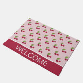 Cute Cherry Pattern Welcome Deurmat (Schuin)