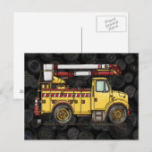 Cute Cherry Picker Truck Briefkaart (Voorkant / Achterkant)