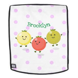 Cute cherry tomaten cartoon illustratie rugtassen