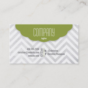 Cute Chevron Professional Visitekaartje