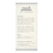 Cute Chevron Stripes-rackkaart Reclamekaart (Voorkant)