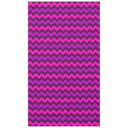 Cute Chevrons Rose Violet Grandes Nappes (Devant)