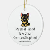 Cute Chibi Duitse Herdershond Puppy Baby Ornament (Links)