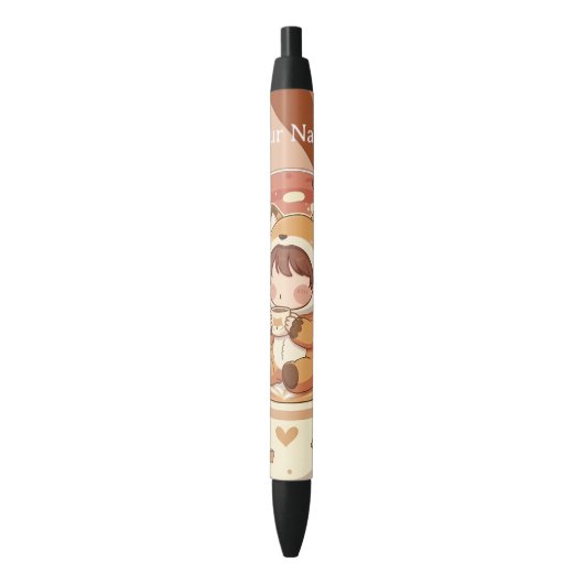 Cute Chibi Fox Custom Reading Pen (Voorkant Verticaal)