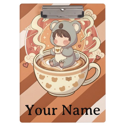 Cute Chibi Koala Adventure Professional Klembord (Voorkant)