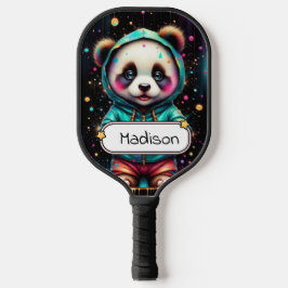 Cute Chibi Panda Customizable Pickleball Paddle
