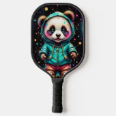 Cute Chibi Panda Customizable Pickleball Paddle (Achterkant)
