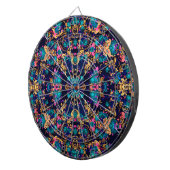 Cute chic abstract flowers background dartbord (Voorkant Rechts)