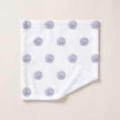 Cute Chic Motif Lavande Polka Point (Gant de toilette)