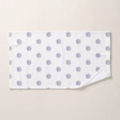 Cute Chic Pattern Flower Lavender Polka Dot Bad Handdoek (Handdoek)
