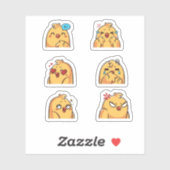 Cute Chick Emotions Sticker Set (Vel)