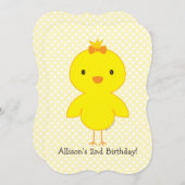 Cute chick kaart (Voorkant / Achterkant)