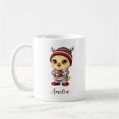 Cute Chick Mug de Noël personnalisé (Gauche)