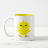 Cute Chick Smile Café Mug (Gauche)