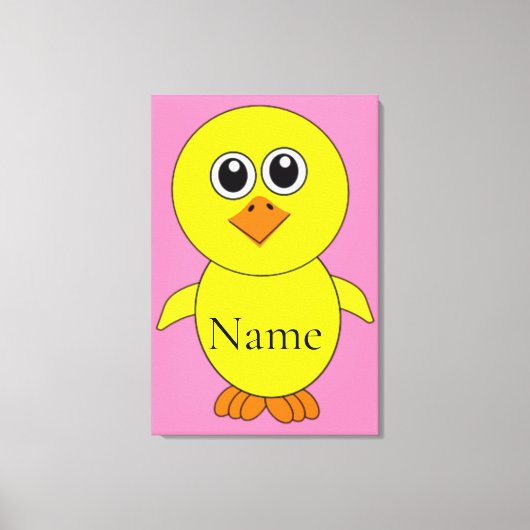Cute Chick Thunder_Cove Canvas Afdruk (Voorkant)