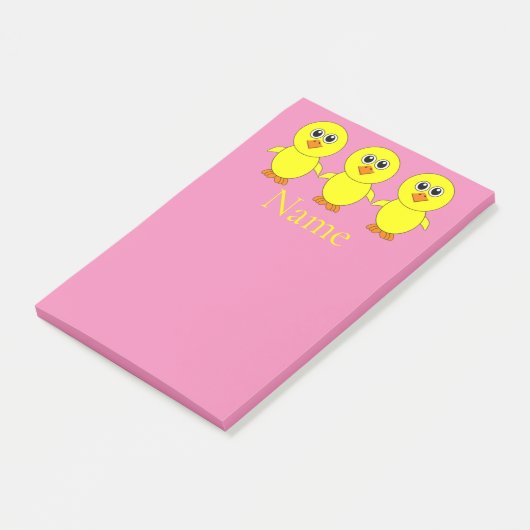 Cute Chick Thunder_Cove Post-it® Notes (Schuin)