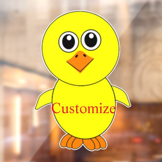 Cute Chick Thunder_Cove Raamsticker (Vel 2)