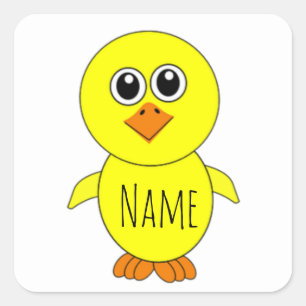Cute Chick Thunder_Cove Vierkante Sticker