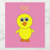 Cute Chick Thunder_Cove Wijn Etiket (Enkel label)