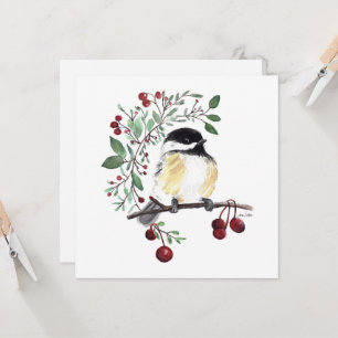 Cute Chickadee Painting Kaart