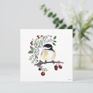Cute Chickadee Waterverf Art Card