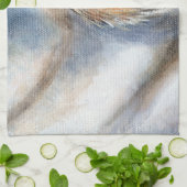 Cute Chickadee Winter Painting Theedoek (Gevouwen)