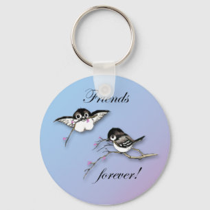 Cute Chickadees Friends Forever Sleutelhanger
