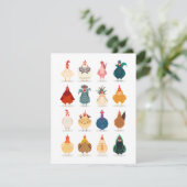 Cute Chicken Aankondiging (Staand voorkant)