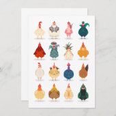 Cute Chicken Aankondiging (Voorkant / Achterkant)