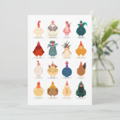 Cute Chicken Aankondiging (Staand voorkant)