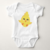 Cute Chicken, Baby Chicken, Little Chicken, Chick Romper (Voorkant)