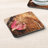 CUTE CHICKEN BIER ONDERZETTER (Linkerzijde)