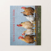 Cute Chicken Boerderij Birds Puzzle Legpuzzel (Verticaal)