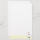 Cute Chicken Briefpapier (Voorkant / Achterkant)