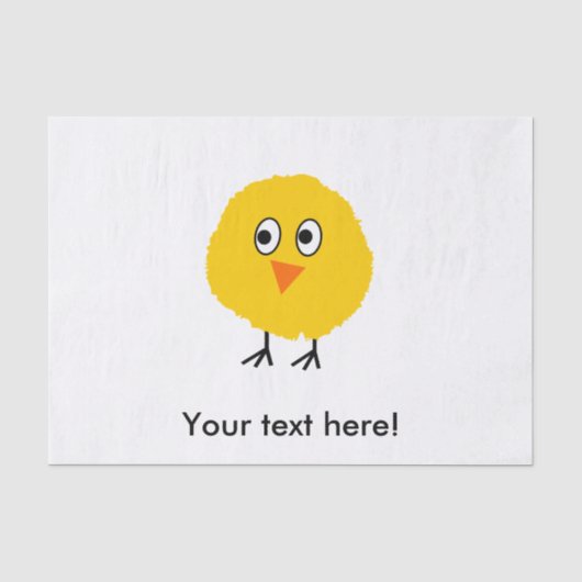 Cute Chicken cartoon Tissuepapier (Voorkant)