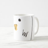 Cute Chicken Dolby Doodle Koffiemok (Voorkant rechts)