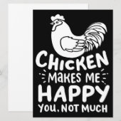 Cute Chicken Farmer Sarcastic| Gift for Father Day (Voorkant / Achterkant)