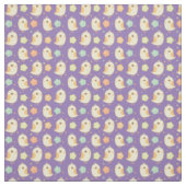 Cute Chicken & Flowers Pattern Stof (Swatch)