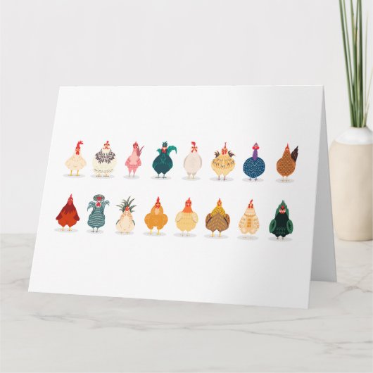 Cute Chicken Kaart (Voorkant)