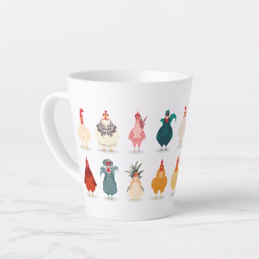 Cute Chicken Latte Mok (Linkerhoek)